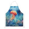 Jellyfish Apron Cooking Kitchen Server Baking Crafts Gardening for Adult Women Men, Unisex, Large, Multicolor