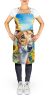 Greyhound in Sunflowers Apron Cooking Kitchen Server Baking Crafts Gardening for Adult Women Men, Unisex, Large, Multicolor