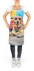 Yellow Labrador Hippie Dawg Apron Cooking Kitchen Server Baking Crafts Gardening for Adult Women Men, Unisex, Large, Multicolor