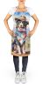 Australian Shepherd Cowboy Welcome Apron Cooking Kitchen Server Baking Crafts Gardening for Adult Women Men, Unisex, Large, Multicolor