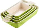 Set of 4, Porcelain Baking Pans Set for Oven, Casserole Dish, Ceramic Rectangular Baking Dish Lasagna Pans