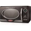 Retro Countertop Microwave Oven, 800-Watt, 0.9 cu ft - 12 Pre-Programmed Cooking Settings - Digital Clock, Kitchen Appliances