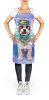 Bichon Frise Hippie Dawg Apron Cooking Kitchen Server Baking Crafts Gardening for Adult Women Men, Unisex, Large, Multicolor